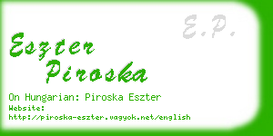 eszter piroska business card